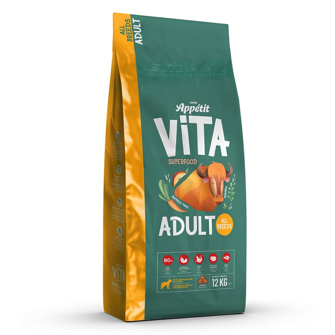 Comfy Appetit Vita Buffalo Karma Sucha Dla Dorosłych Psów Bawół 12kg